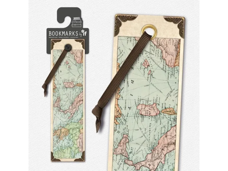 IF Zakladka Vintage - bokmerke Mapa