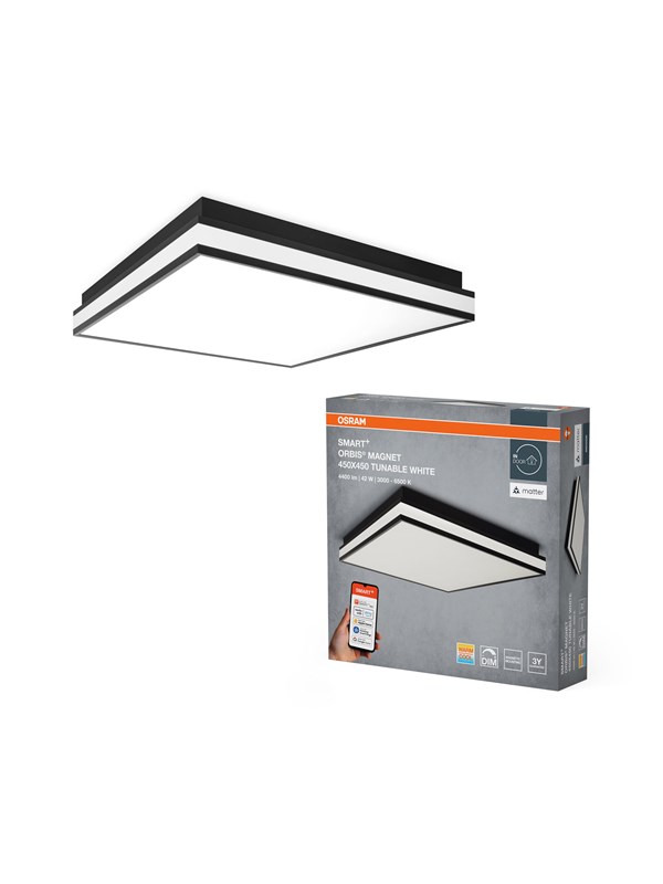 Osram SMART+ Orbis Magnet 4200lm 42W/827-865 450x450mm black WiFi