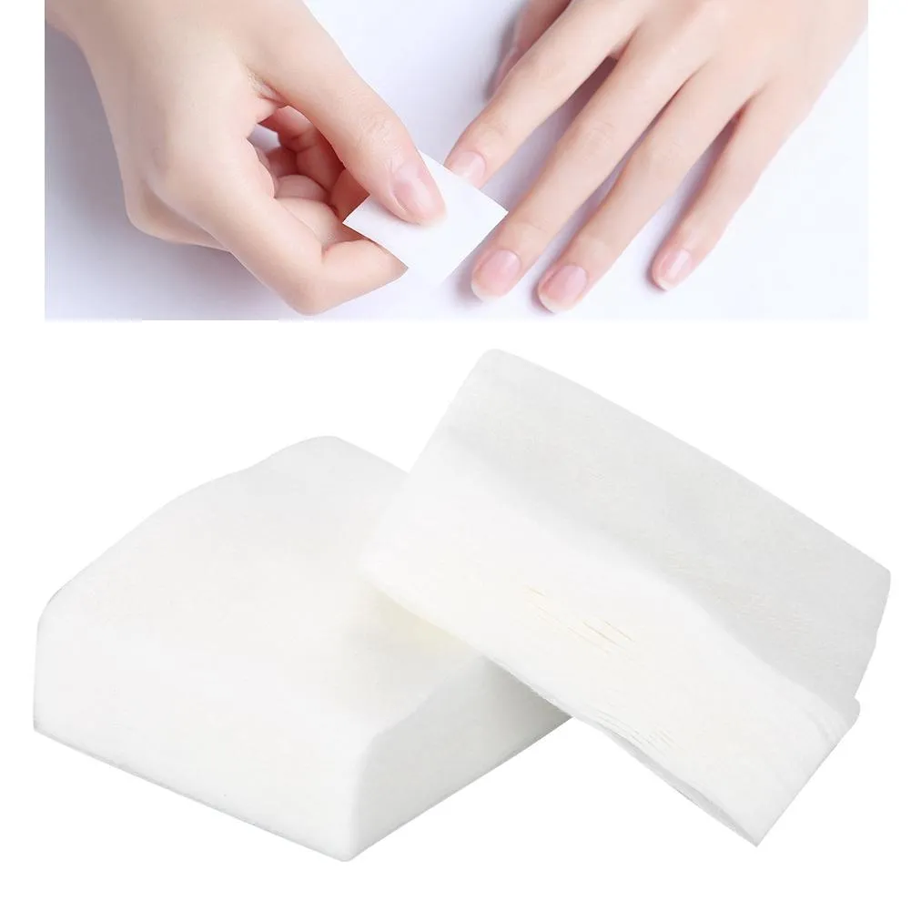 500-Pak - Nail Wipes - Ullfrie pads for negler