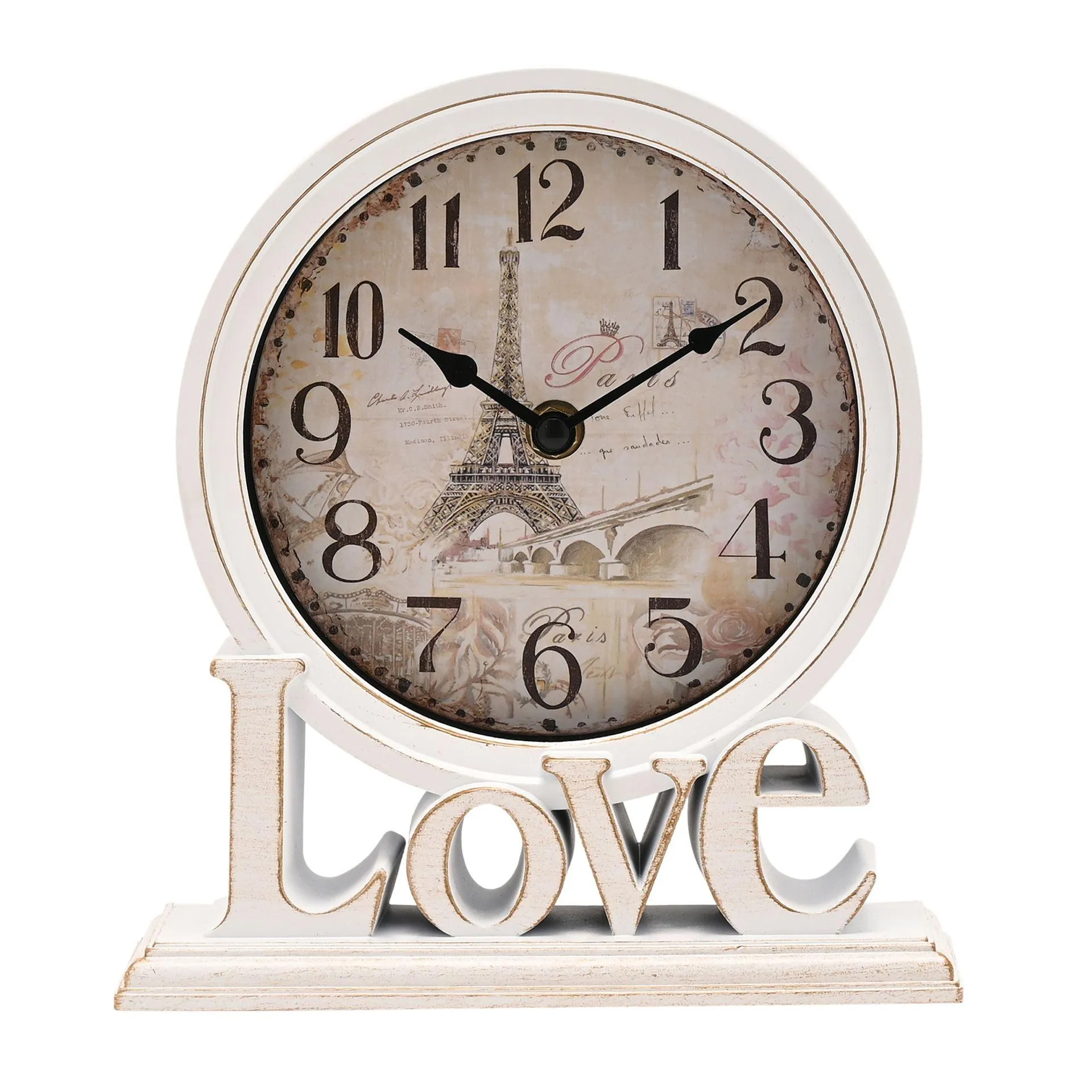 Hometime Mantel Clock - Love