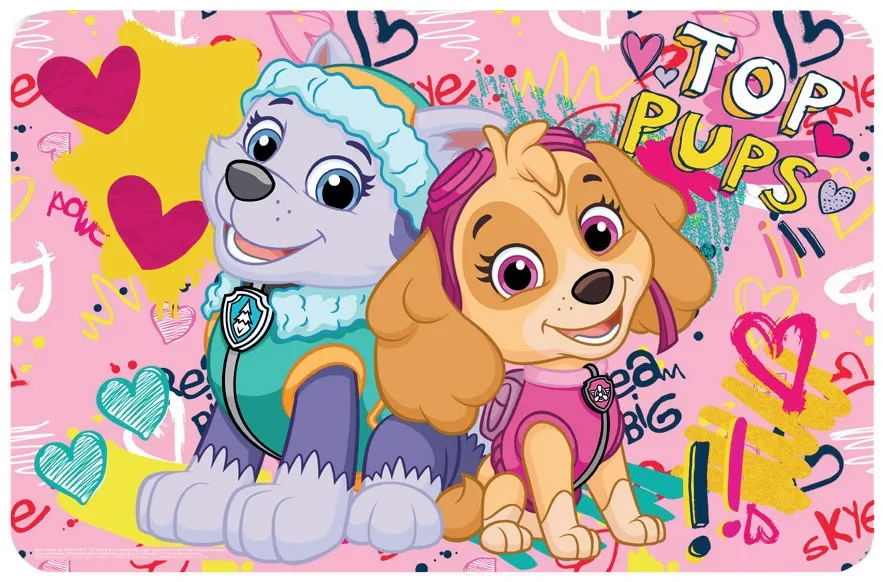 Paw Patrol bordbrikke 43x28 cm - for et morsomt og trygt måltid!