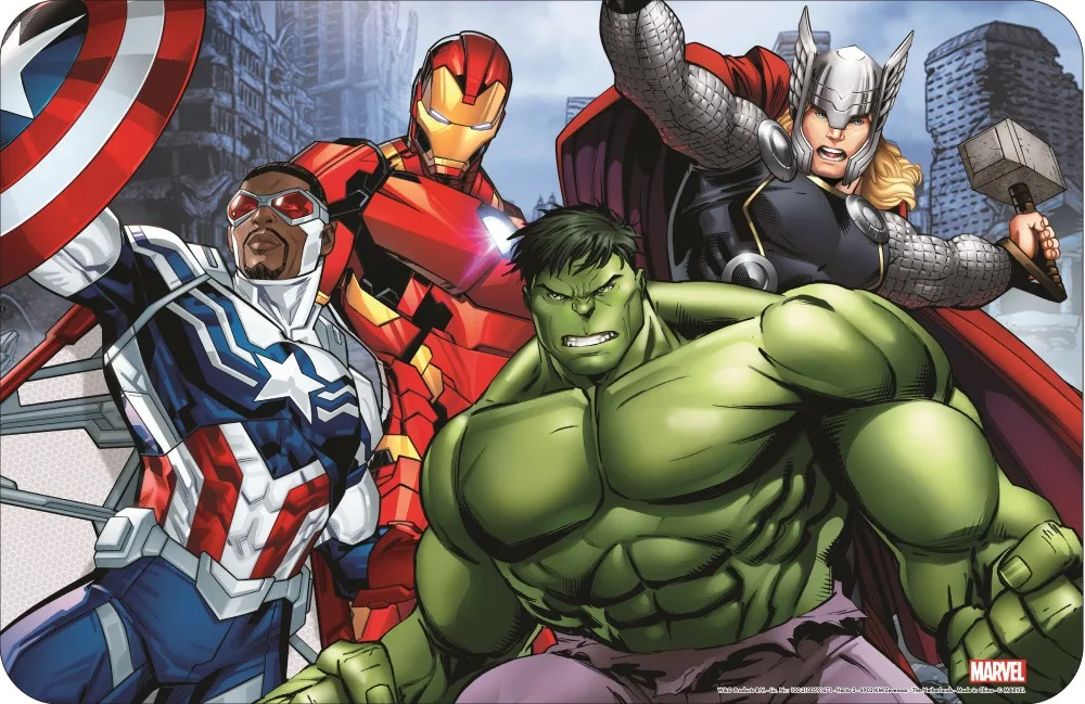 Avengers Team Matte 43x28 cm - Perfekt for superheltefans!