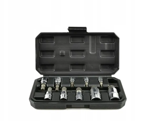 Spline-sokkelsett 1/4 3/8 1/2 M4-M18 10 stk. (20)