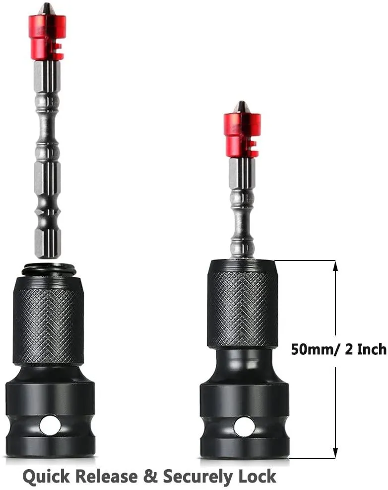 Bitsadapter Adapterhylse 1/2 "- 1/4 HEX