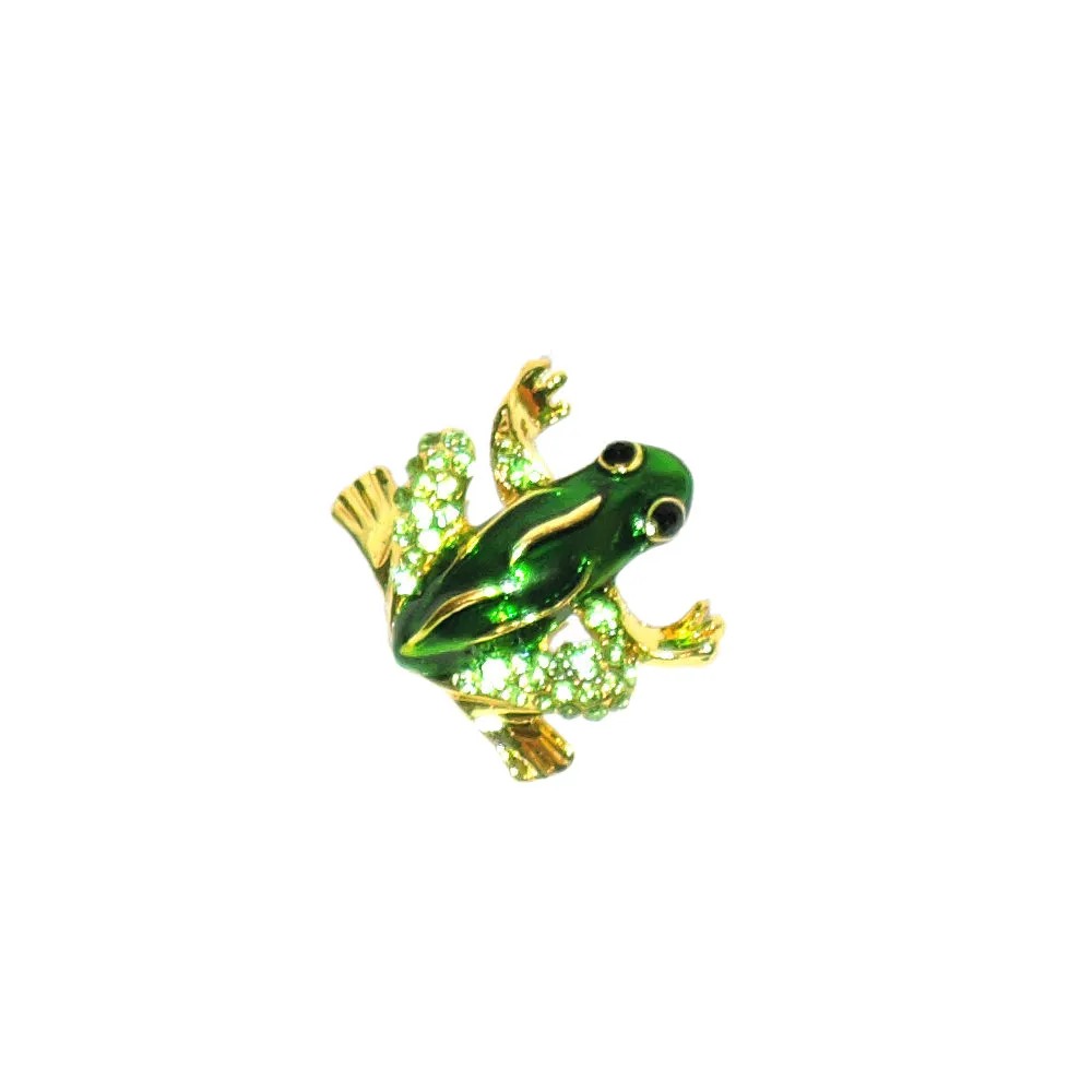 Brosje - Grønn frosk