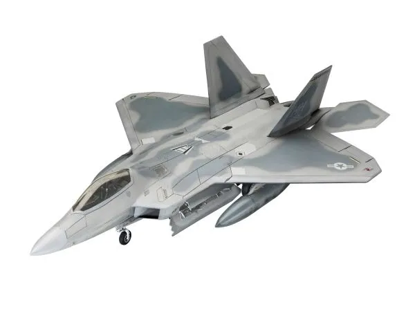 Revell Lockheed Martin F-22A Raptor, Fly, Monteringssett, 1:72, Lockheed Martin F-22A Raptor, Alle kjønn, 116 stykker