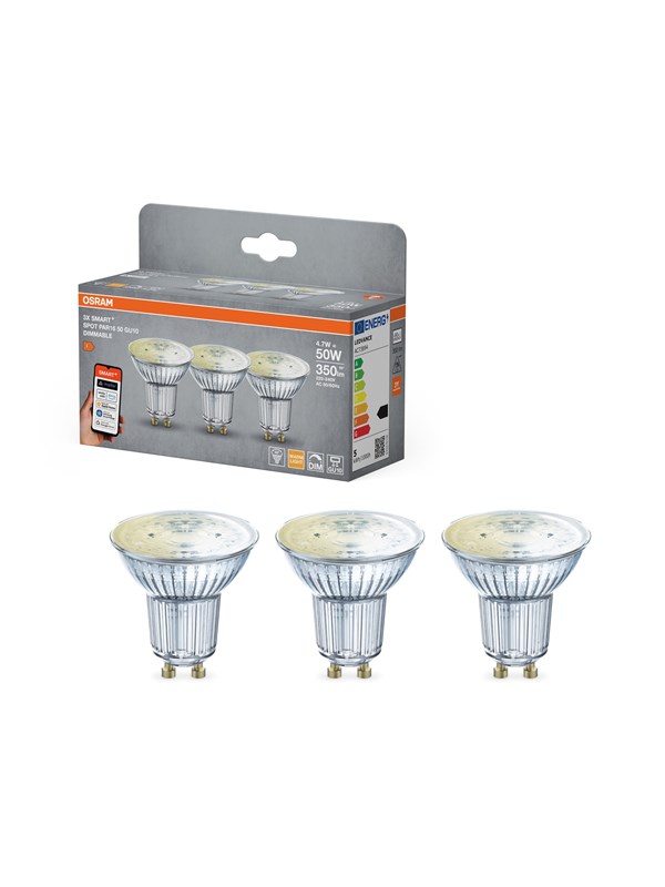Osram SMART+ frosted PAR16 4.7W/827 (50W) GU10 3-pack