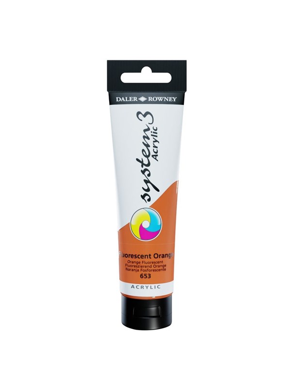 Daler-Rowney System3 150 ml Fluorescent Orange