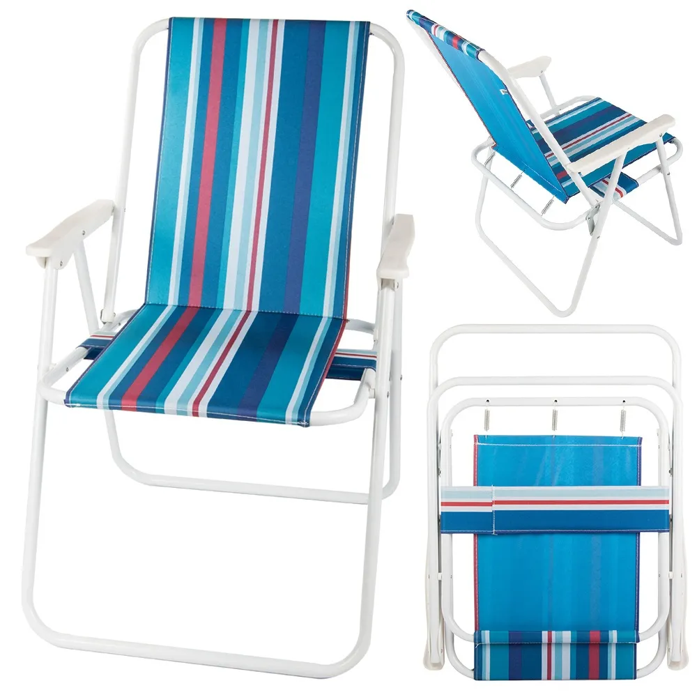 Strandstol / Solstol - Stol til Strand - Sammenleggbar - MultiColor