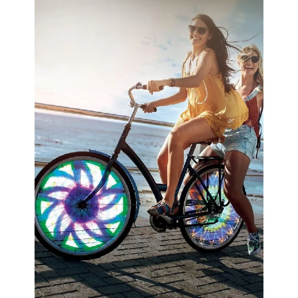LED-lys med motiv til Sykkelhjul / Sykkel - 32 forskjellige motiver