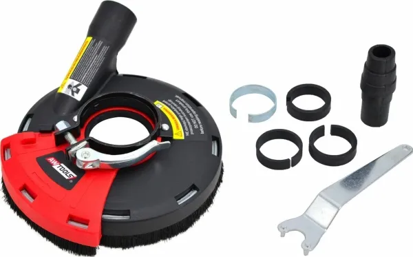 AWTools støvbeskyttelse med avsug for sliping 115-125 mm (AW09101)