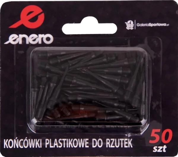 Enero plast darts piler – reservedel 50 stk svarte
