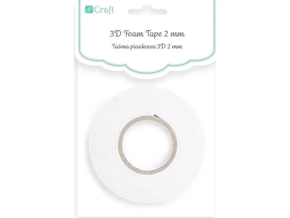 3D skumtape 2 mm 1,5 cm x 2,2 m GSTA-012