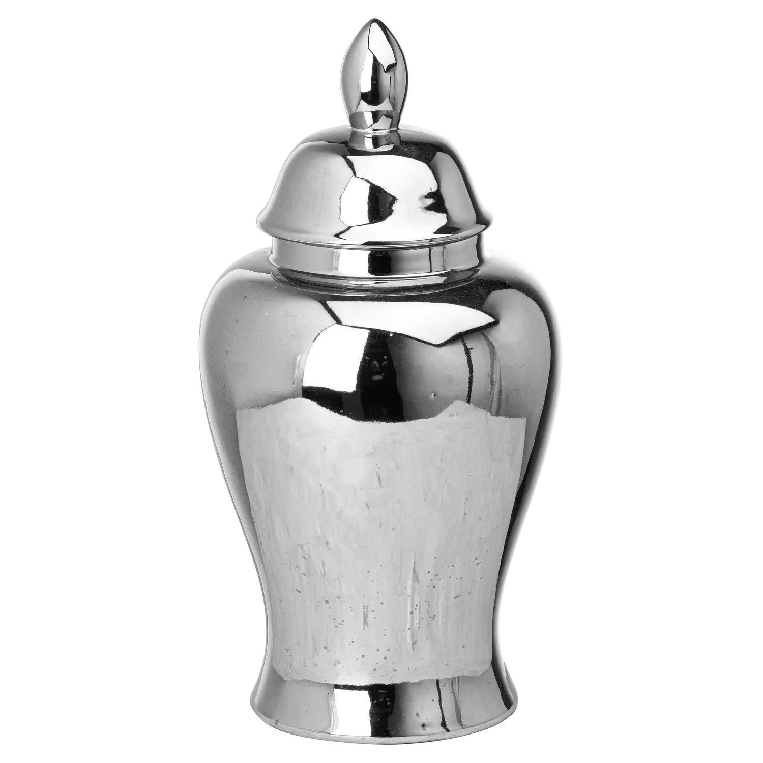 Hill Interiors Chrome Ginger Jar