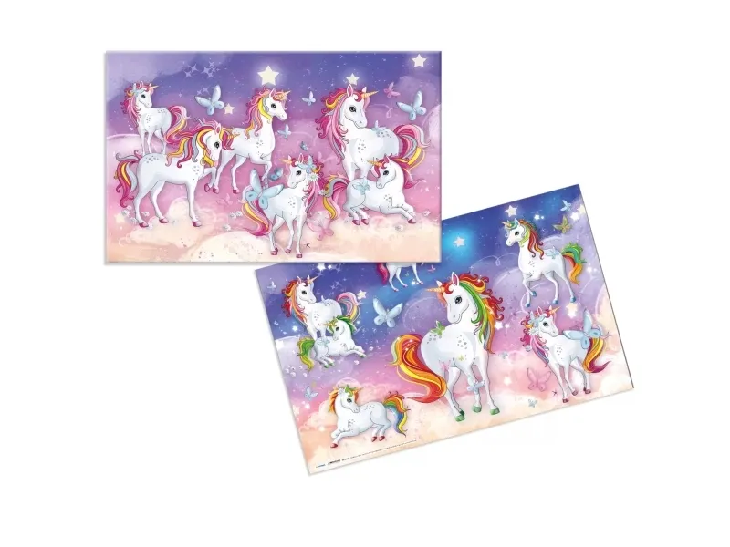 Dobbeltsidig skrivebordsunderlag - Unicorns
