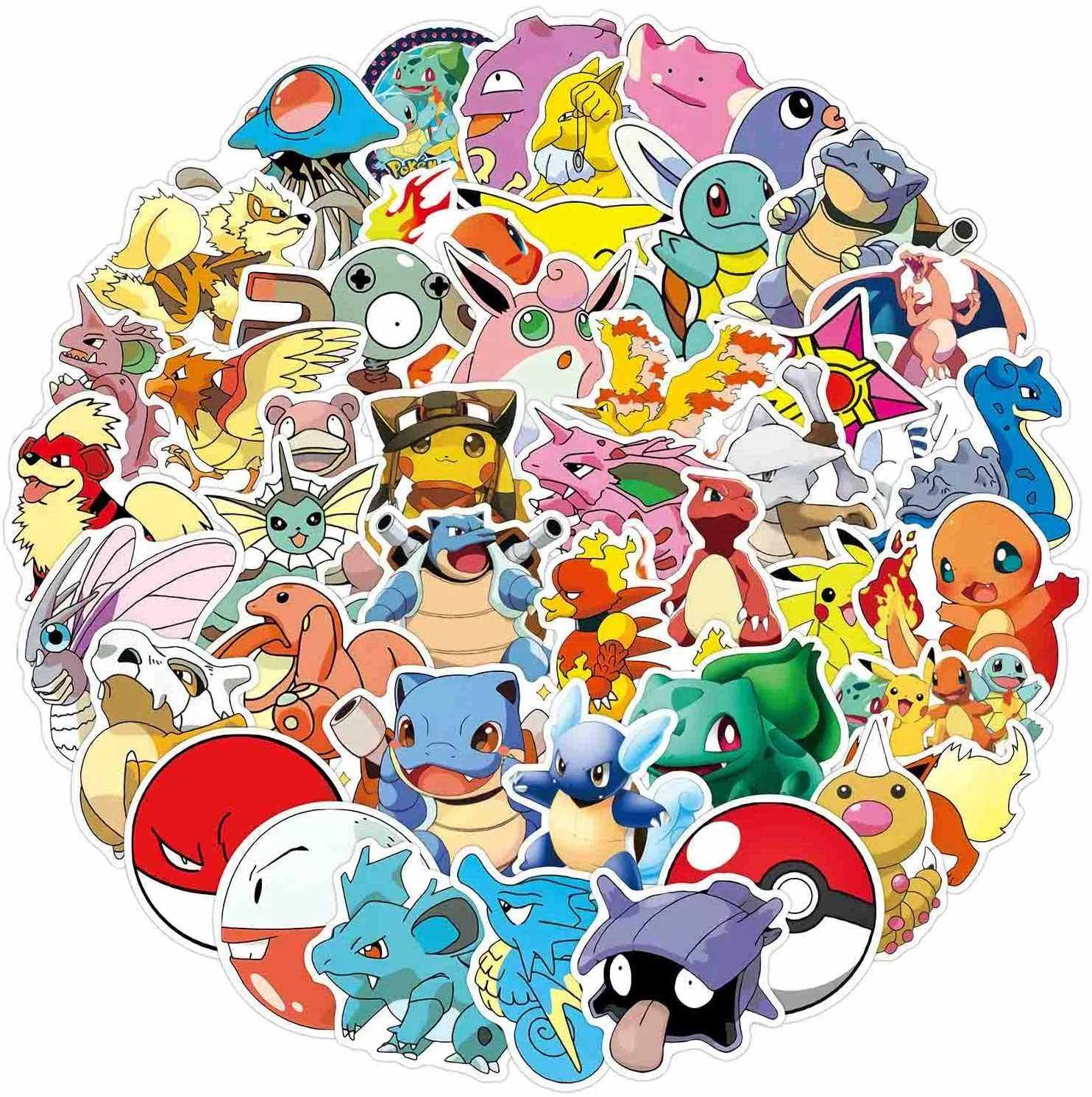 100 klistremerker klistremerker - Pokemon - Tegneserie