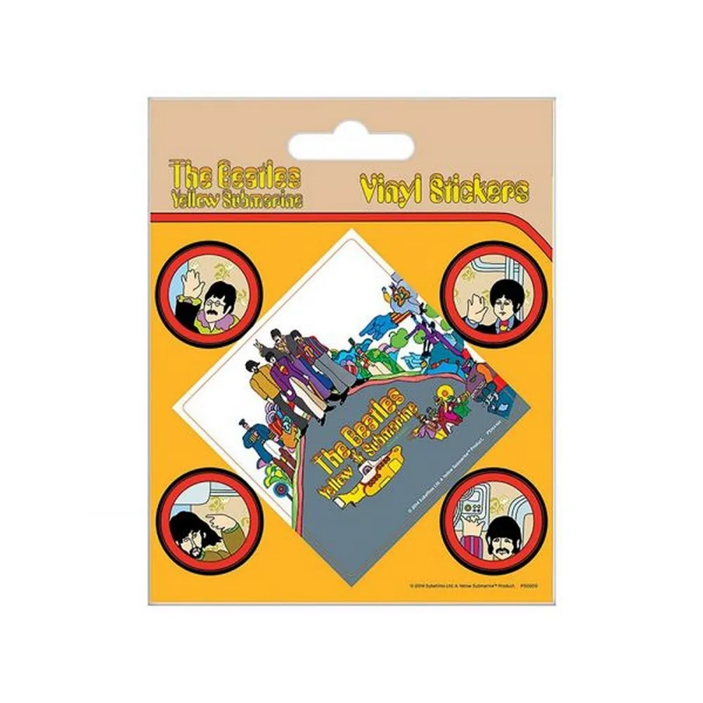 The Beatles Yellow Submarine Vinyl Stickers (Pack of 5)