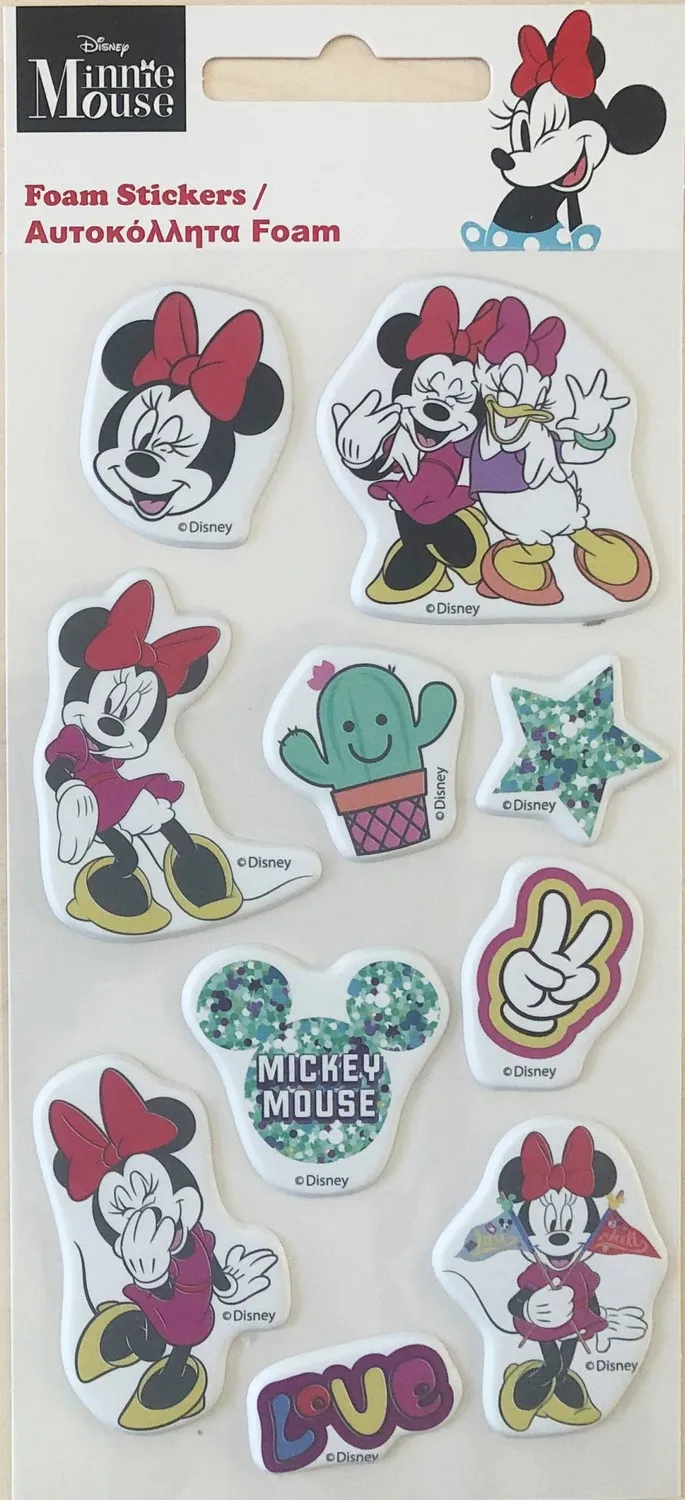 Disney Minnie Smiles myke skumklistremerker sett