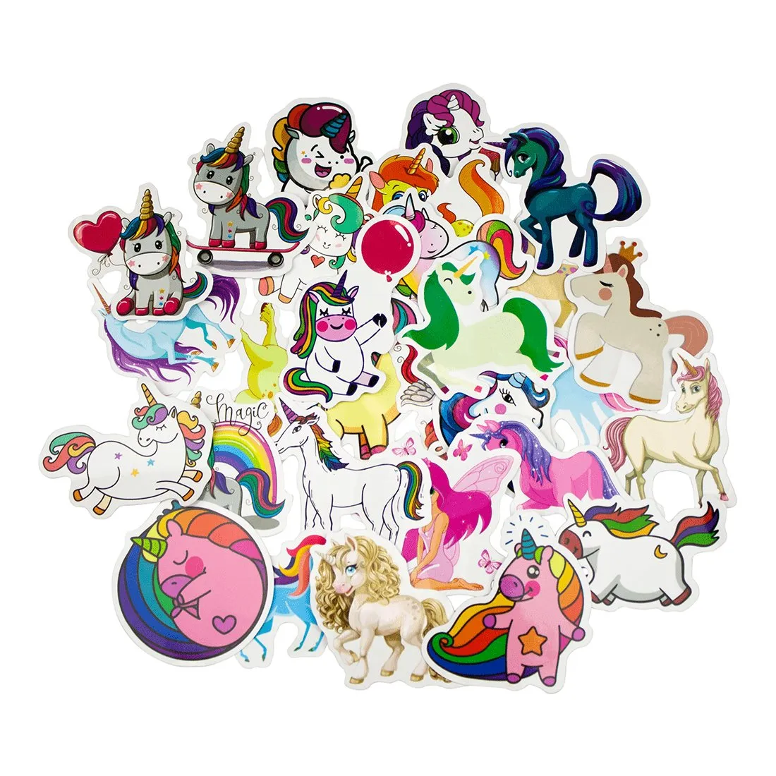 Storpakke Klistremerker og Dekaler - Unicorn #1