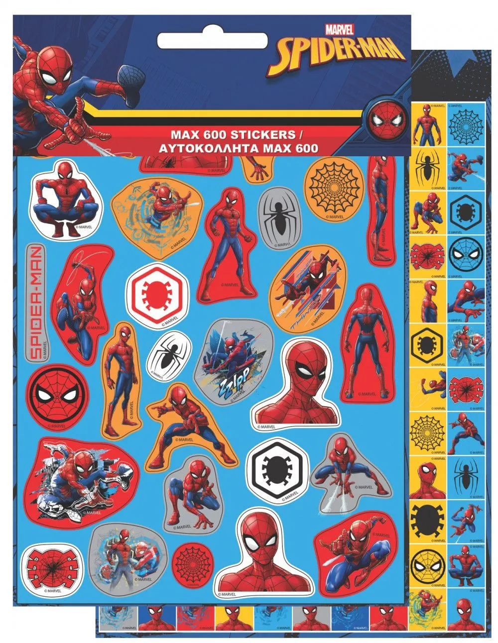 Spiderman Mørk 600-biters klistremerkesett