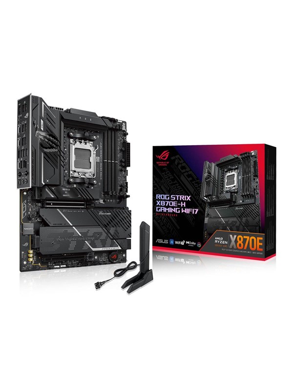 ASUS ROG STRIX X870E-H GAMING WIFI7 Hovedkort - AMD X870E - AMD AM5 socket - DDR5 RAM - ATX