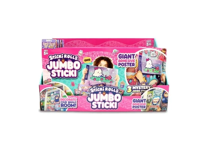 STICKI ROLLS STICKI JUMBO 3PK ASS CDU