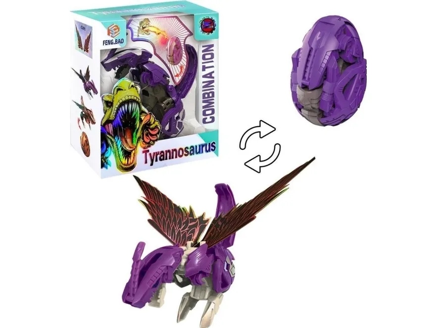 Tyrannosaurus 2-i-1 dinosaur-egg