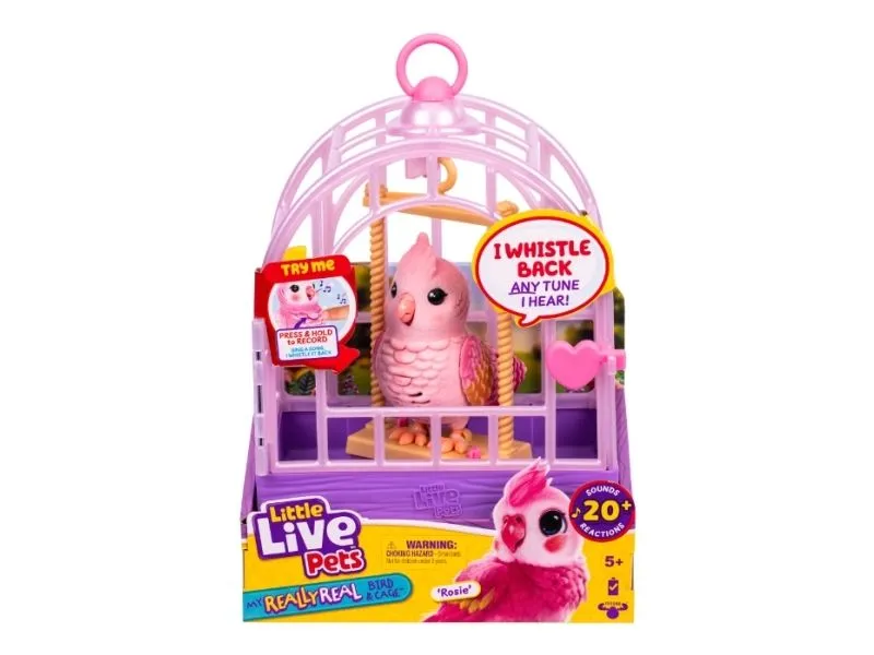 LITTLE LIVE PETS MY REALLY REAL BIRD & CAGE ROSIE