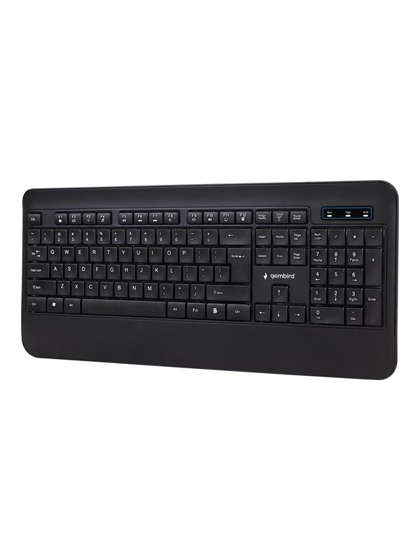 Gembird KB-UML-03 - keyboard - QWERTY - US - black - Tastatur - Engelsk (USA) - Svart