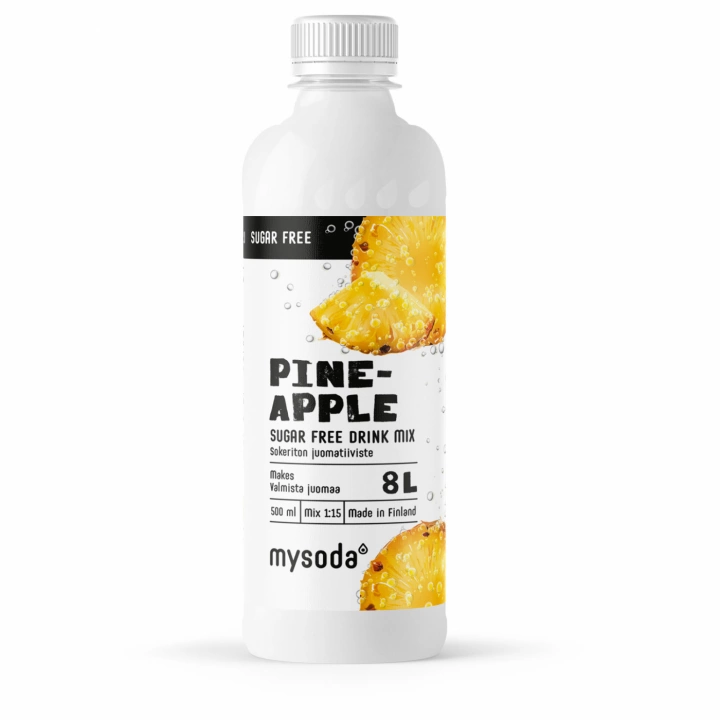 Mysoda Ananas sukkerfri 500 ml - gir 8 liter drikke