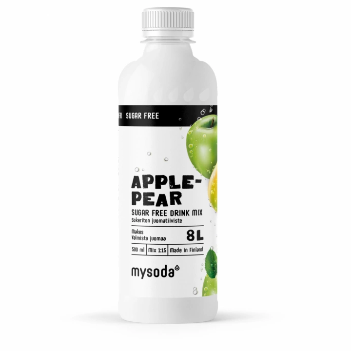 Mysoda Eple og pære sukkerfri 500 ml - gir 8 liter drikke