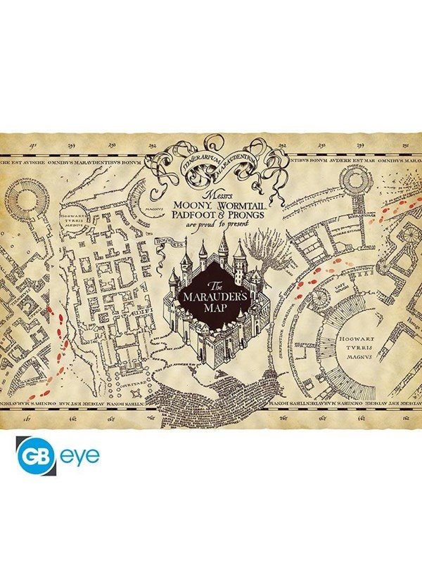 ABYstyle - HARRY POTTER - Parchment poster - Marauder's Map - Plakat