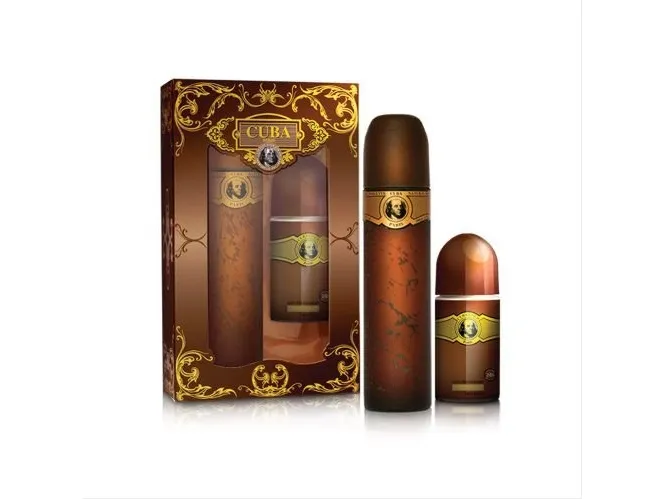 Cuba Gold Set Eau De Toilette Spray 100ml + Roll-On Deodorant 50ml By Cuba