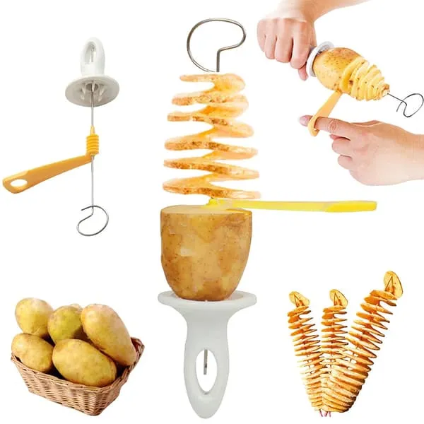 4x Tornado Potet - Potato Twister Potetspiral for virale poteter