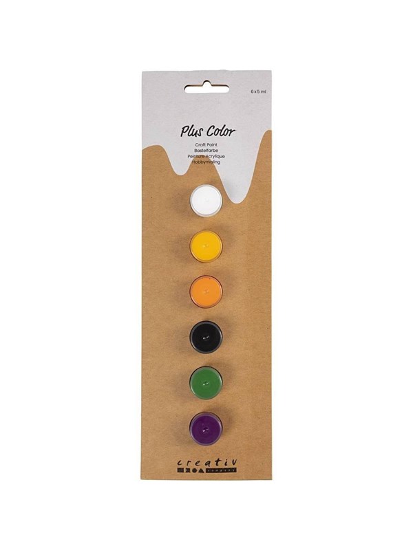 Creativ Company Plus Color Acrylic Paint Halloween Colors - 6x5ml.