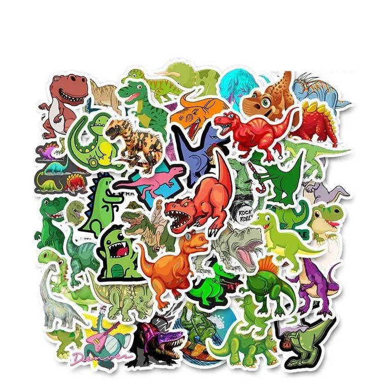 50 klistremerker klistremerker - Dyremotiv - Tegneserie - Dinosaur