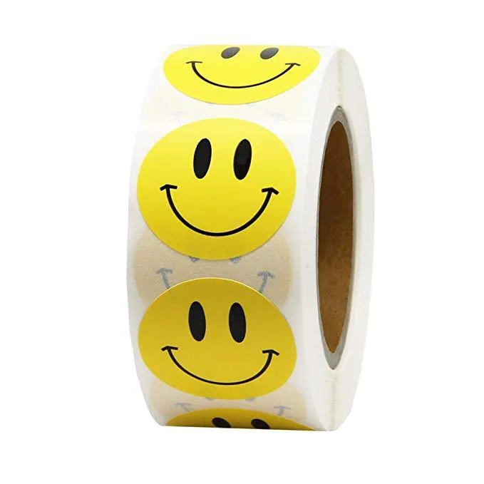 500 klistremerker klistremerker - Smiley Emoji