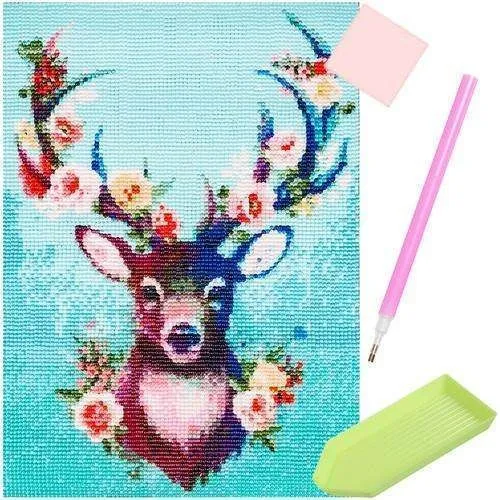 Diamantmaling - Diamantmaling - 5D - DIY - Hjort