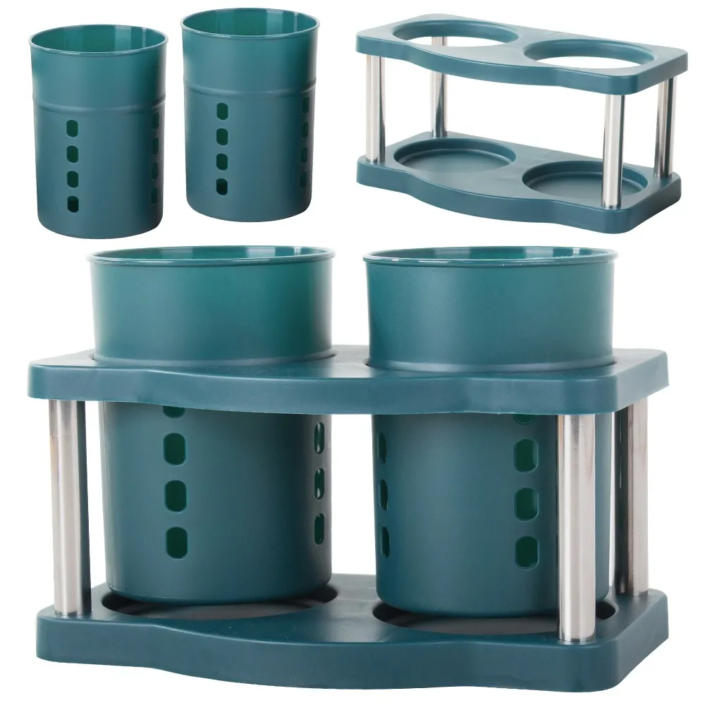 Bestikkurv Dobbel - Oppbevaringskurv - Green