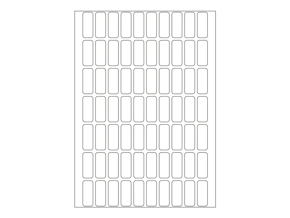 HERMA - Papir - selv-adhesiv - hvit - 8 x 20 mm 2240 etikett(er) (32 ark x 70) merkelapper