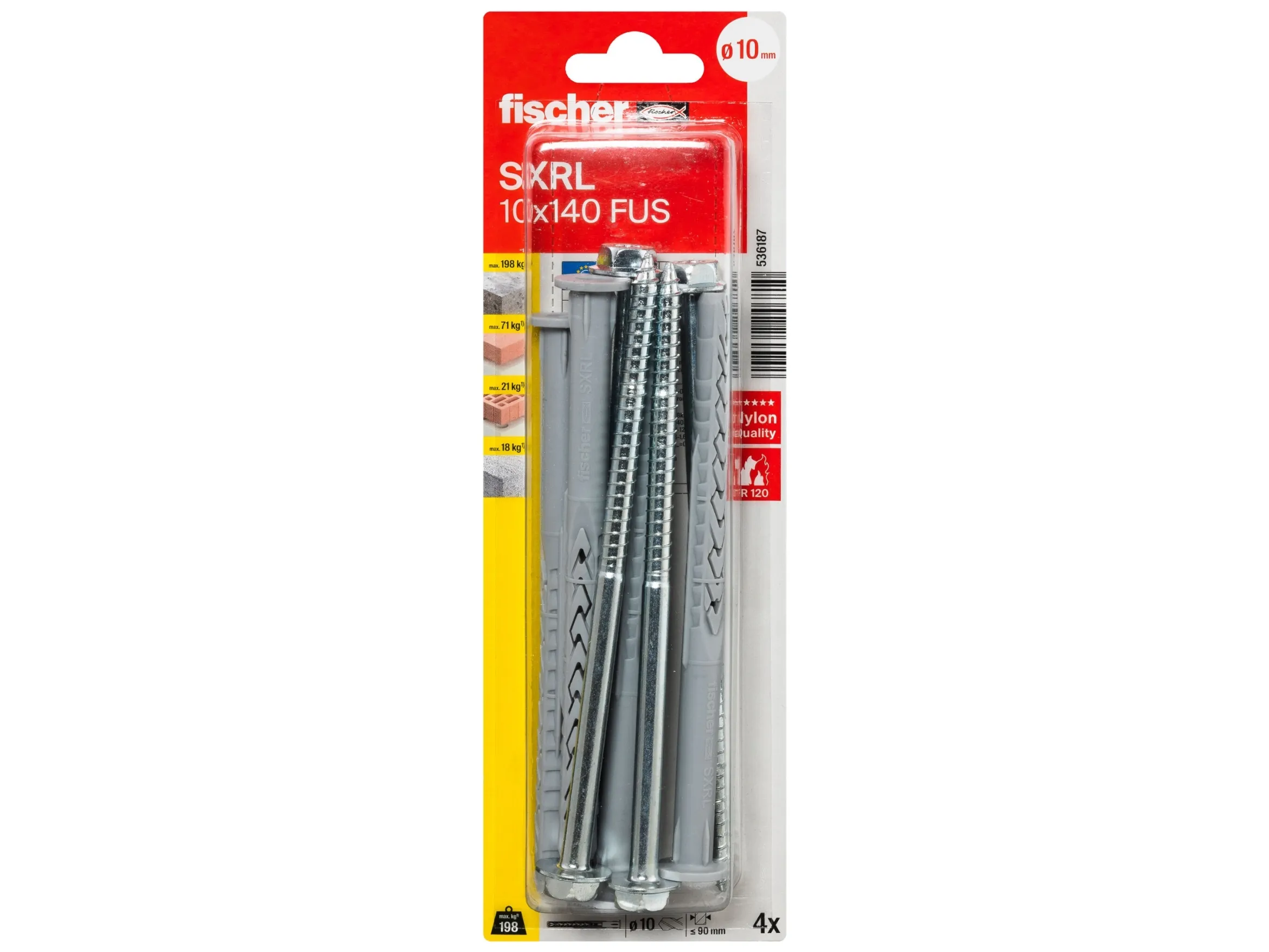 Fischer 536187, 4 stykker