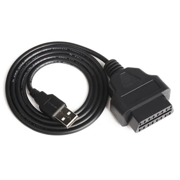 OBD2 hunn til USB-kabel - 1 meter diagnostisk adapterkabel