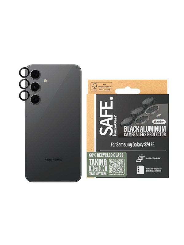 SAFE by PanzerGlass Camera Lens Protector Samsung Galaxy S24 FE - Black