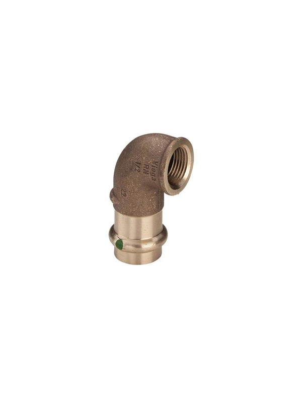 Viega Sanpress transition angle 90° 15 x 1/2" gunmetal
