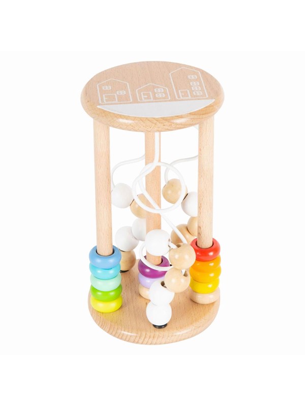Small Foot - Wooden Rattle Motor Skills Spiral Rai