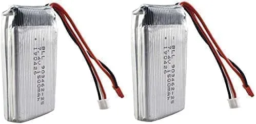 Wltoys 2 deler oppladbart (7.4V 1500mAh) V913 L959 L202 K959 TY923 W609-8 - Tilbehør til Fjernstyrte Leker Lipo-batteri