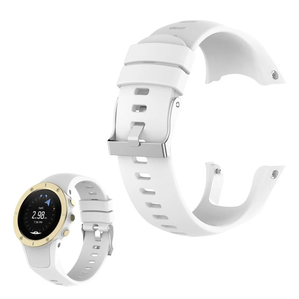 Suunto Spartan Trainer Wrist Hr Silikon Klokkereim - Hvit