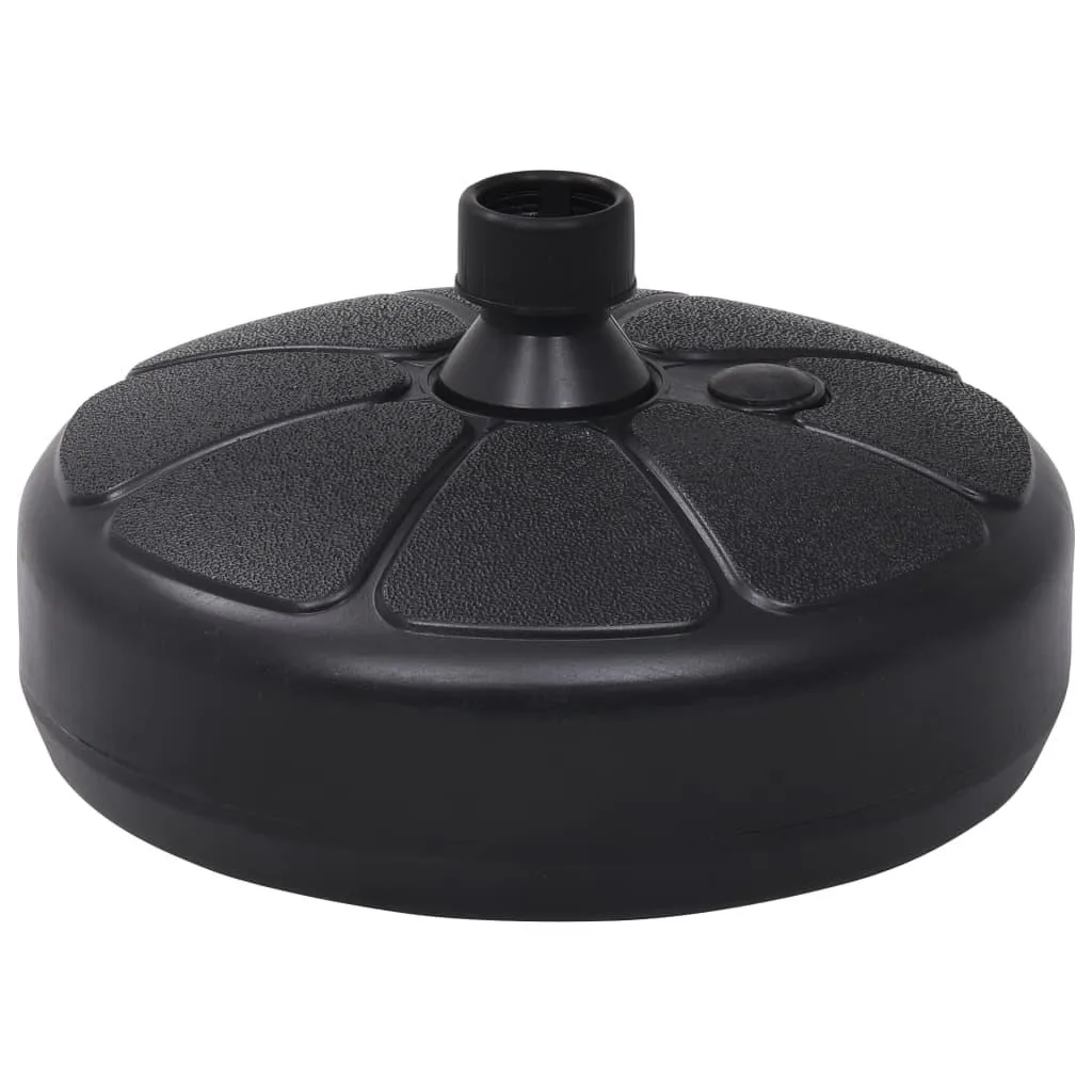 vidaXL Parasollfot sand/vann 15 L svart