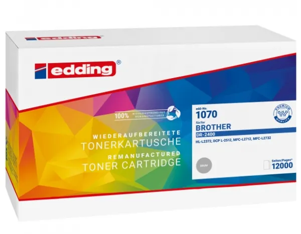 Edding EDD-1070, Kompatibel, Brother, DCP-L 2510 D/ 2512 D/ 2530 DW/ 2537 DW/ 2550 DN, HL-L 2310 D/ 2350 D/ 2357 DW/ 2370 DN/ 2372 DN/..., 1 stykke...
