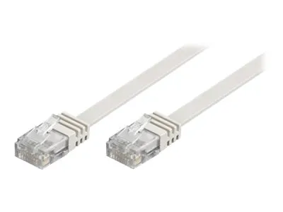 Deltaco Tp-61v-fl Rj-45 Cat 6 1m Hvit